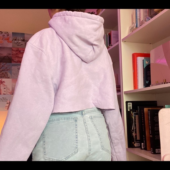 Champion Reverse Weave Hoodie in Lilac/Lavender XS - Picture 3 of 3